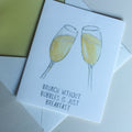 Hand-Painted Brunch and Bubbles Greeting Card