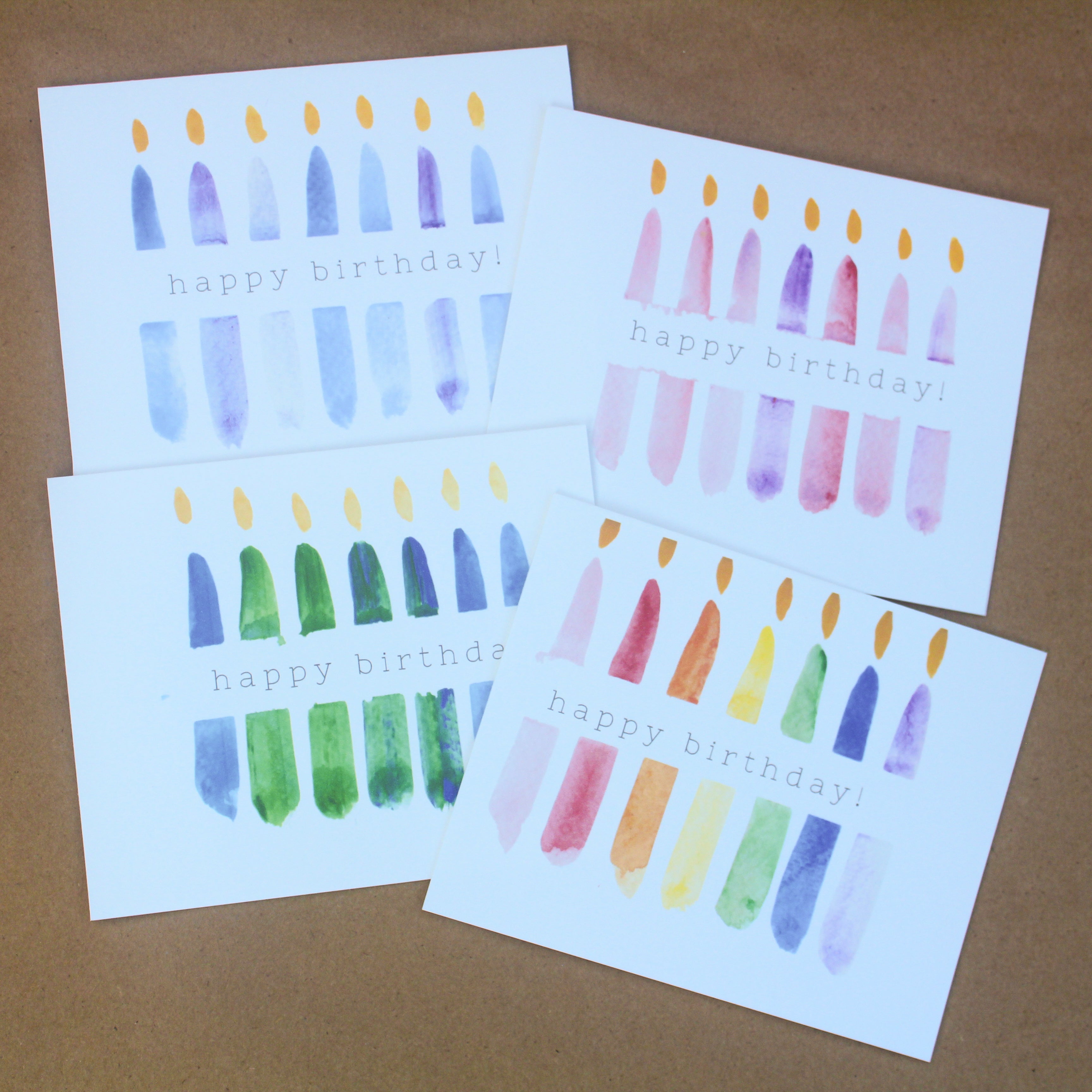 Birthday Cards Set of 12