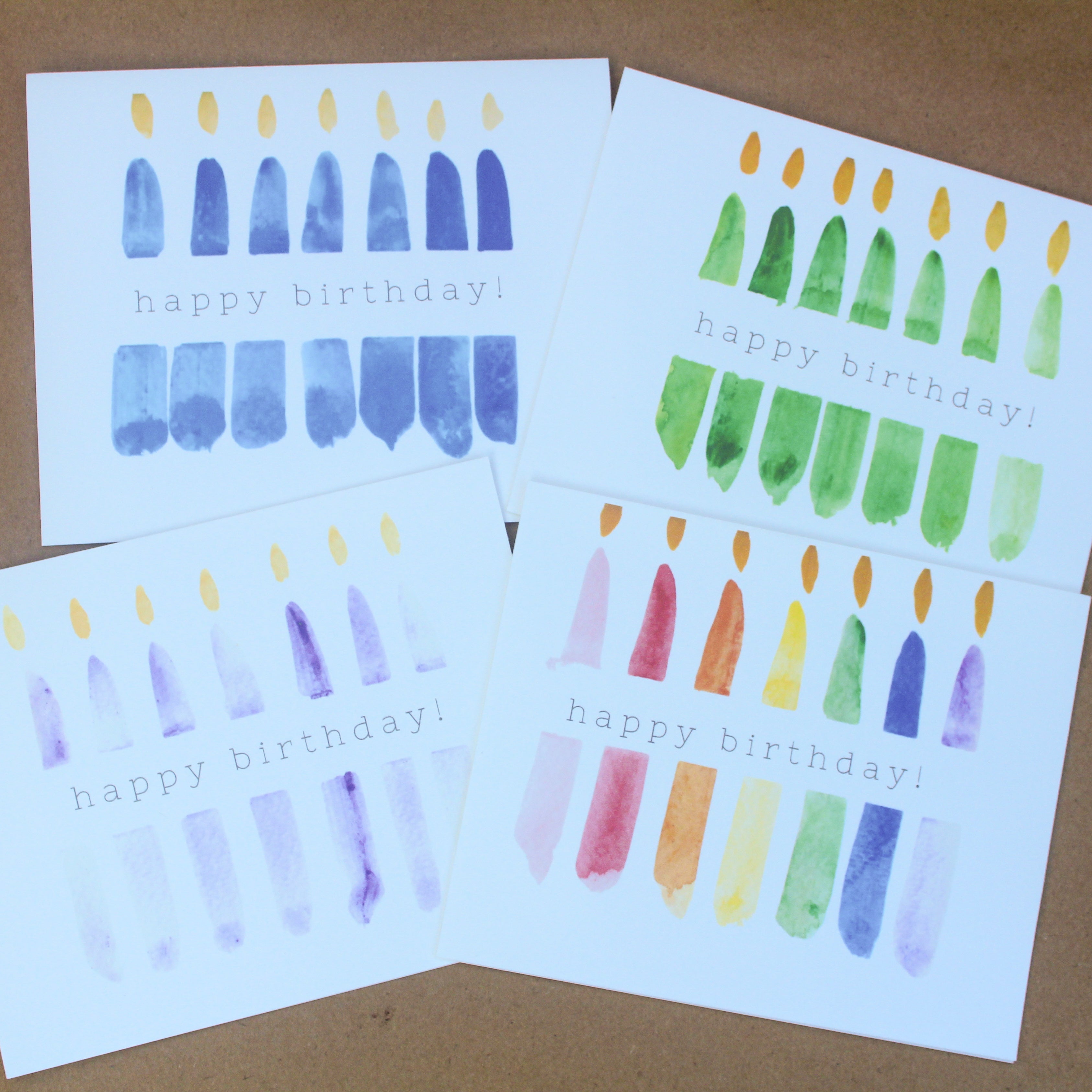 Birthday Cards Set of 12