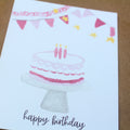 Happy Birthday Cake Greeting Card