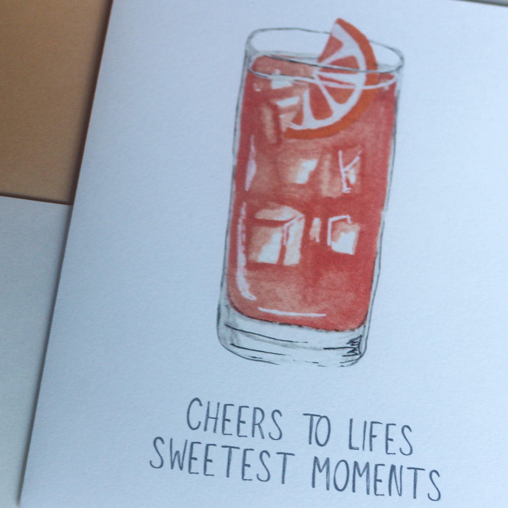 Hand-Painted Paloma Greeting Card