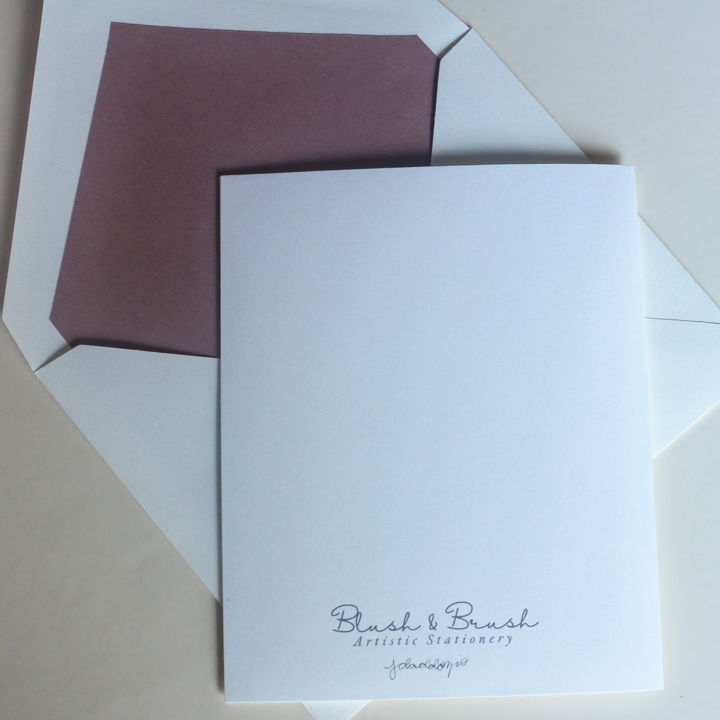 Hand-Painted Red Wine Greeting Card