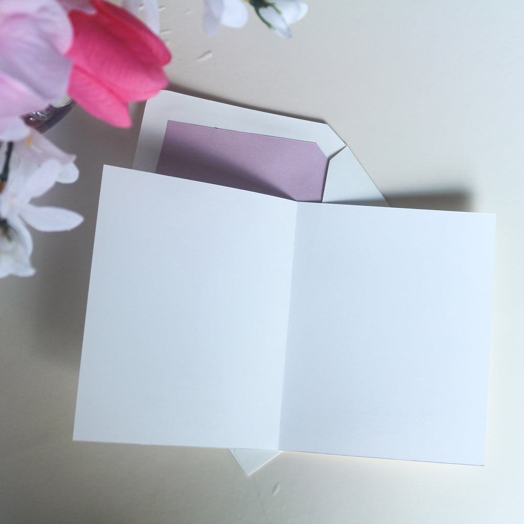 Hand-Painted Cosmopolitan Greeting Card