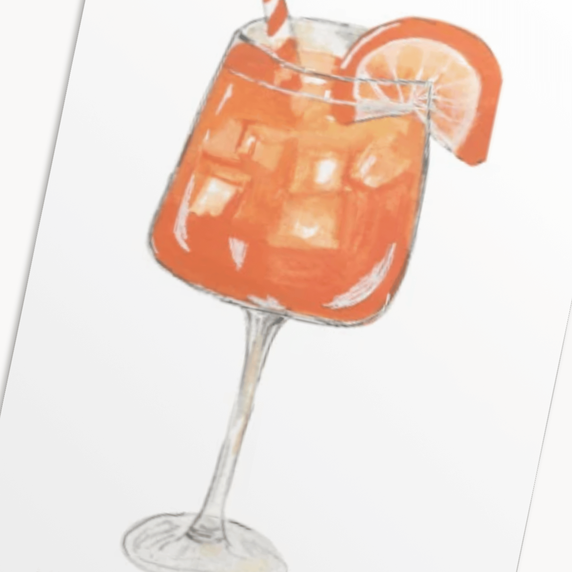 Aperol Spritz Greeting Card — Funny Birthday Card for Her, Cocktail Lover Gift