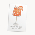 Aperol Spritz Greeting Card — Funny Birthday Card for Her, Cocktail Lover Gift