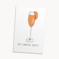 Peach Bellini Greeting Card — Unique Birthday Card for Her, Cocktail Lover Gift