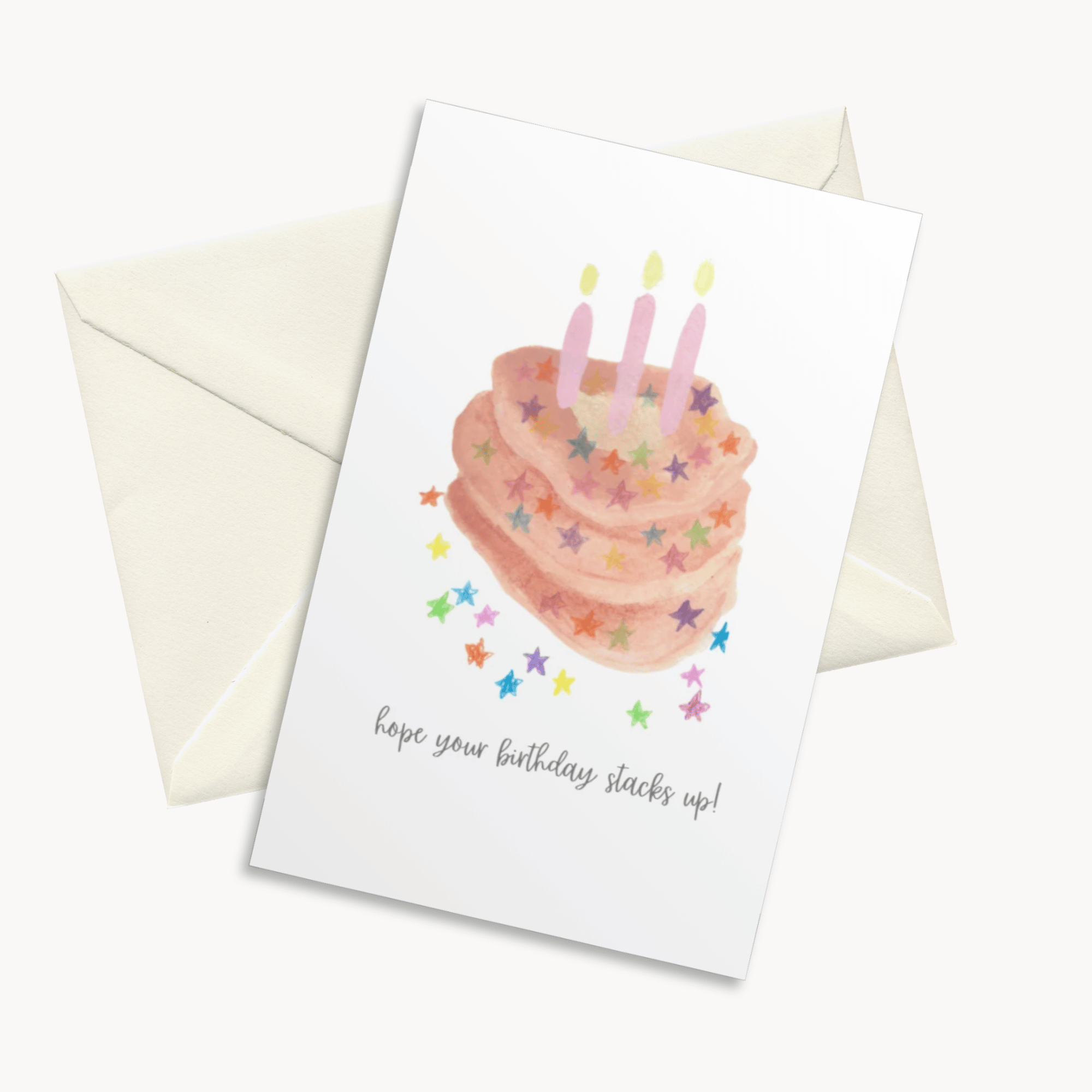 Hope Your Birthday Stacks Up Greeting Card