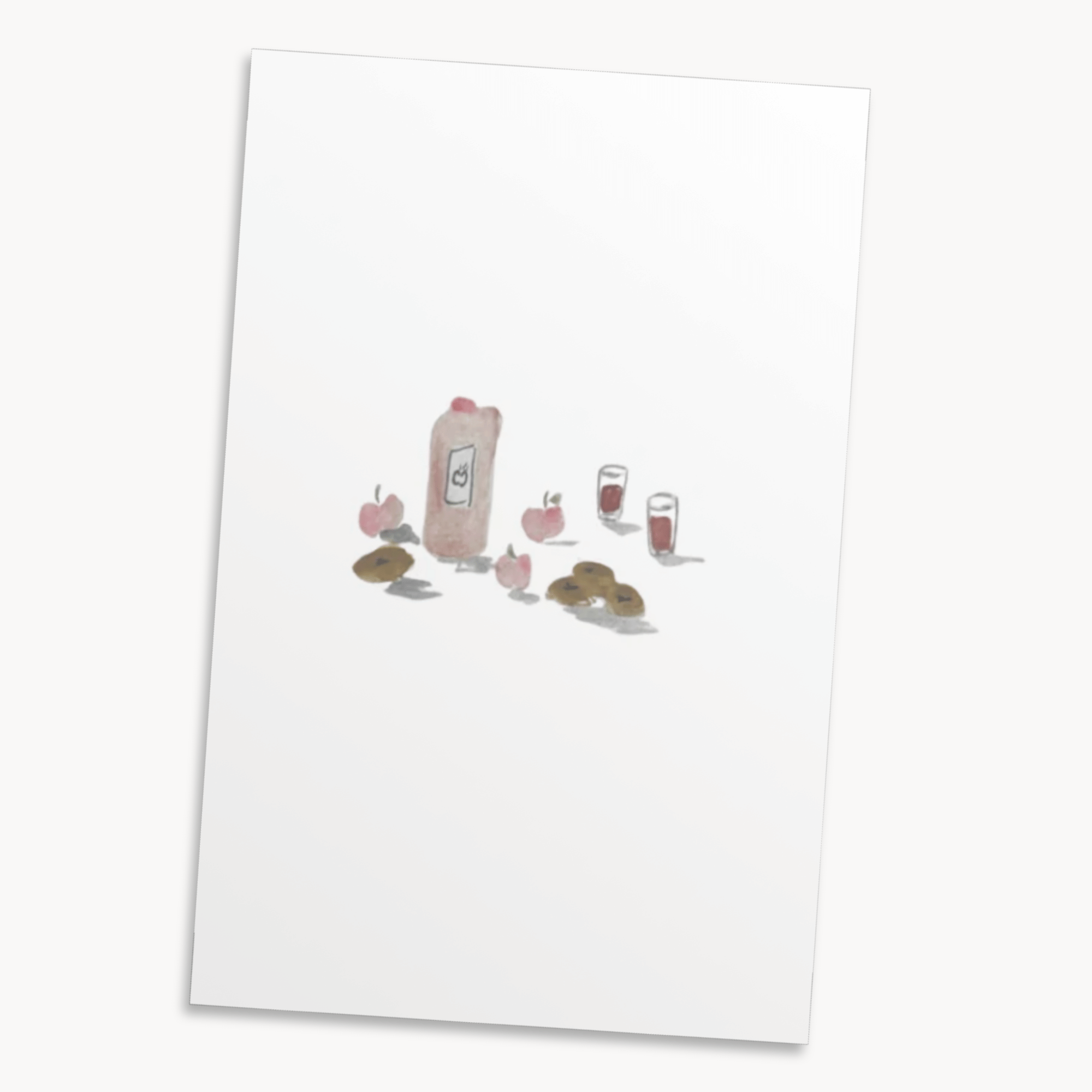 Apple Cider & Donuts Greeting Card — Cute Fall Card for Her, Autumn Treat Gift