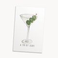 Dirty Martini Greeting Card — Chic Birthday Card for Her, Cocktail Lover Gift
