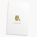 Honey Jar Greeting Card — Sweet as Can Bee, Cute Fall Card for Her