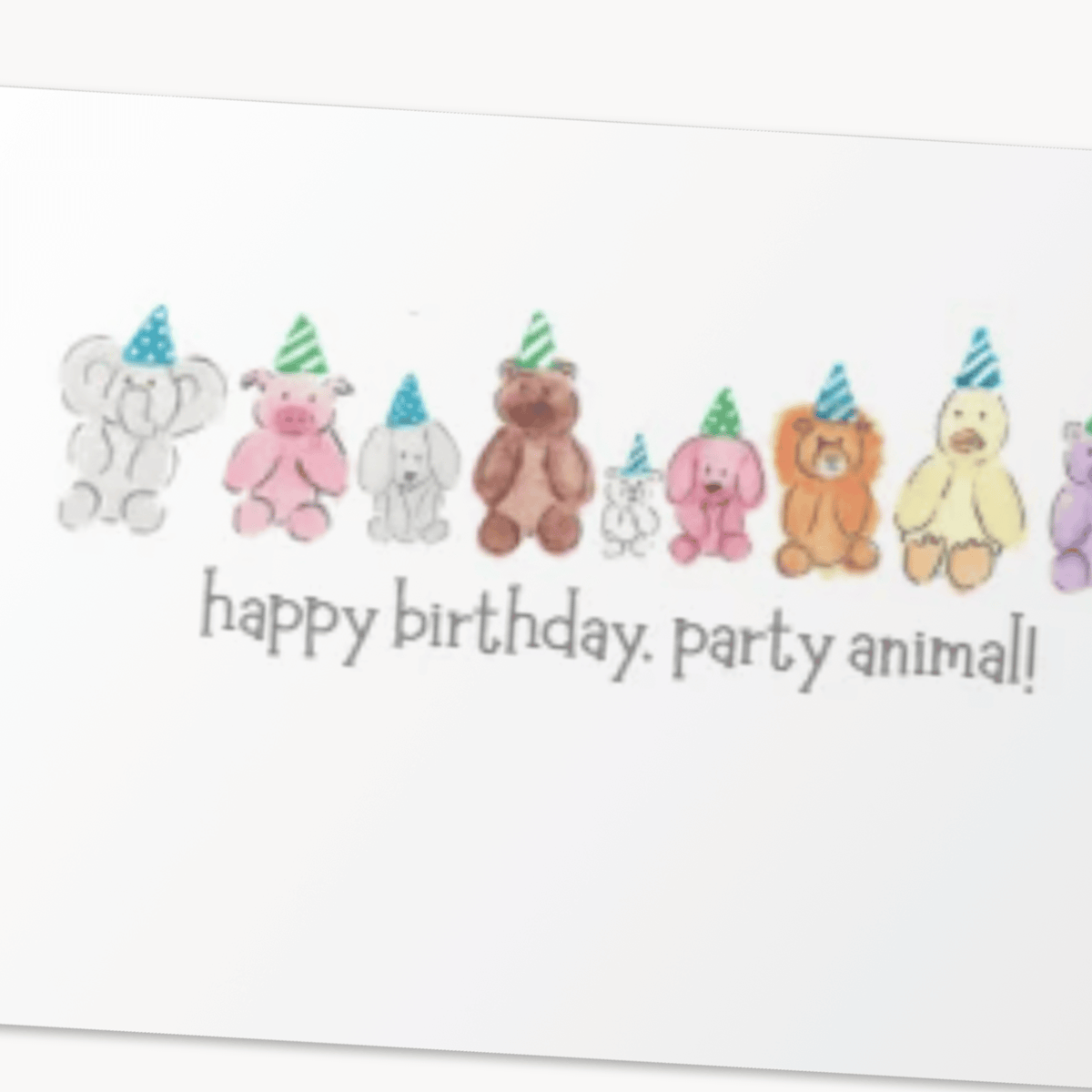 Happy Birthday, Party Animal! Greeting Card