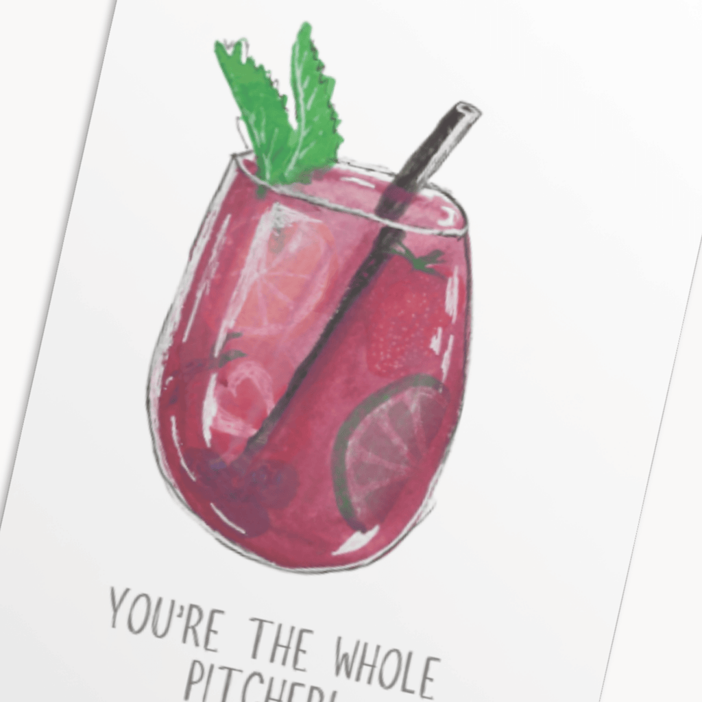 Sangria Greeting Card — Festive Birthday Card, Hostess Gift for Wine Lovers