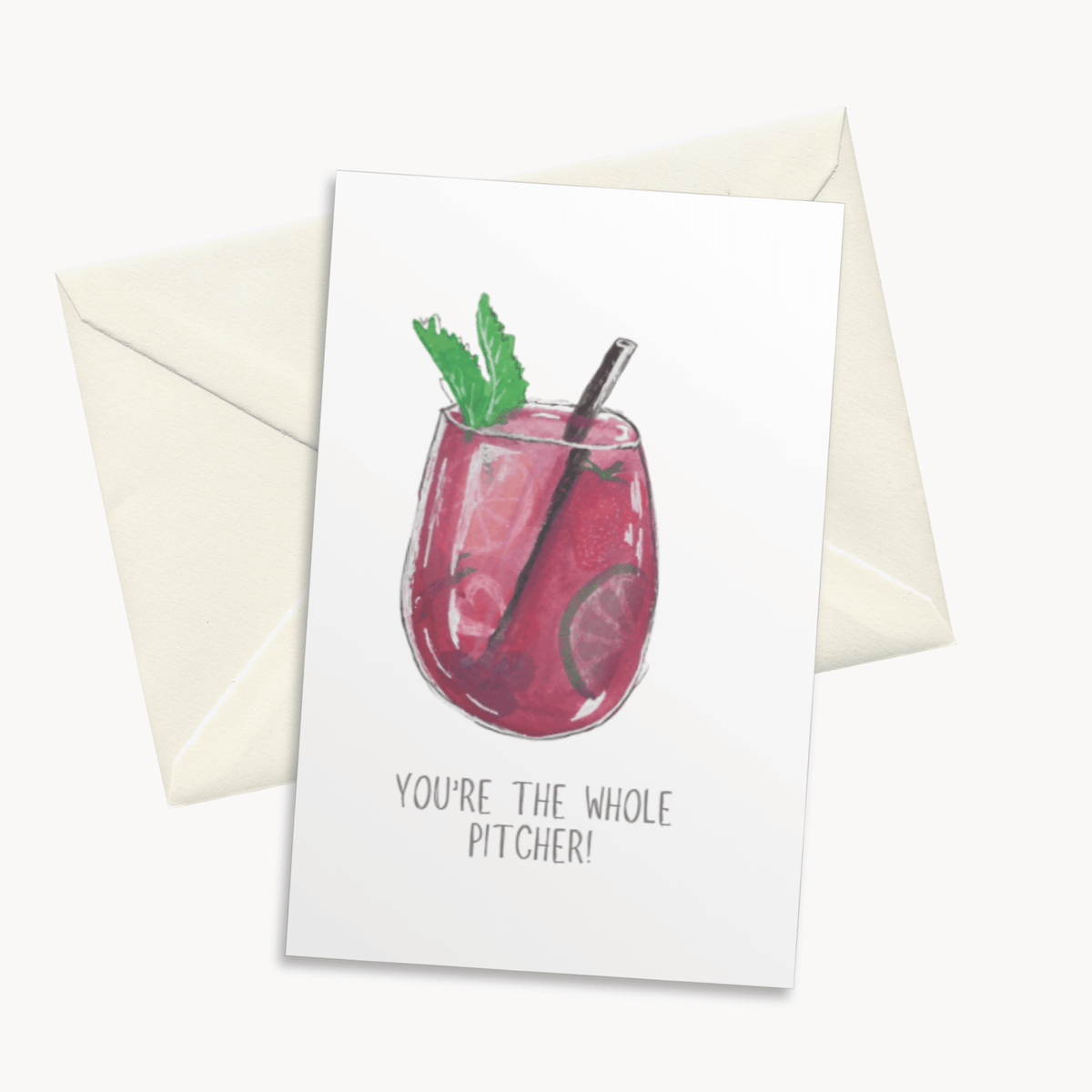 Sangria Greeting Card — Festive Birthday Card, Hostess Gift for Wine Lovers