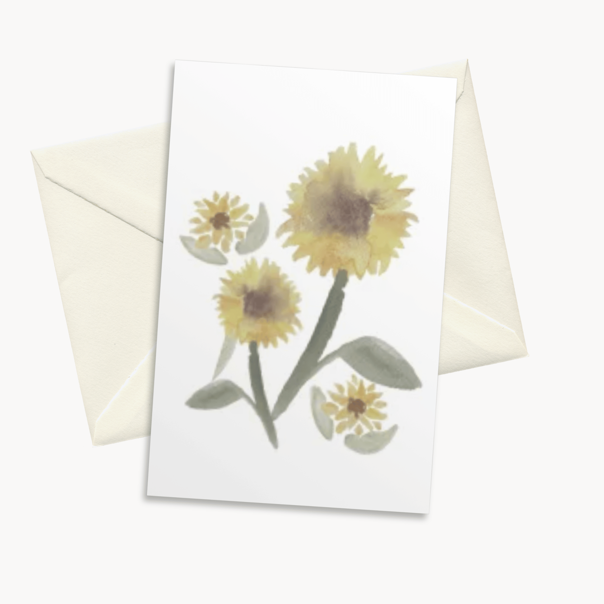 Sunflower Greeting Card — Bright Fall Card for Her, Cheerful Seasonal Gift