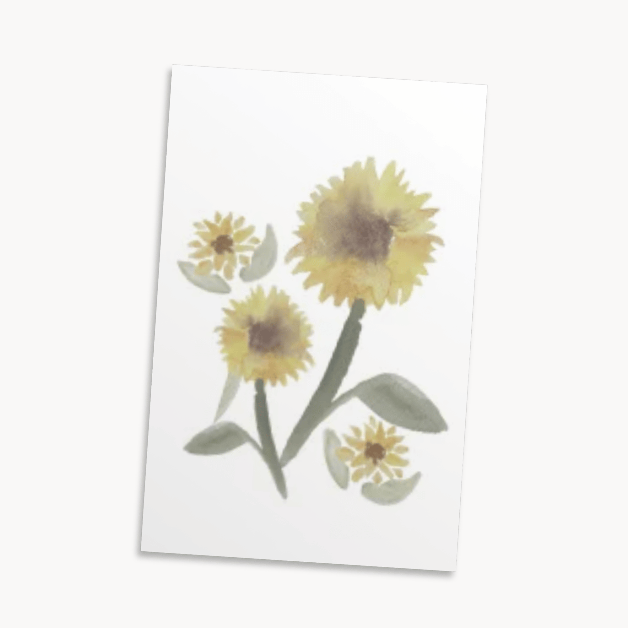 Sunflower Greeting Card — Bright Fall Card for Her, Cheerful Seasonal Gift